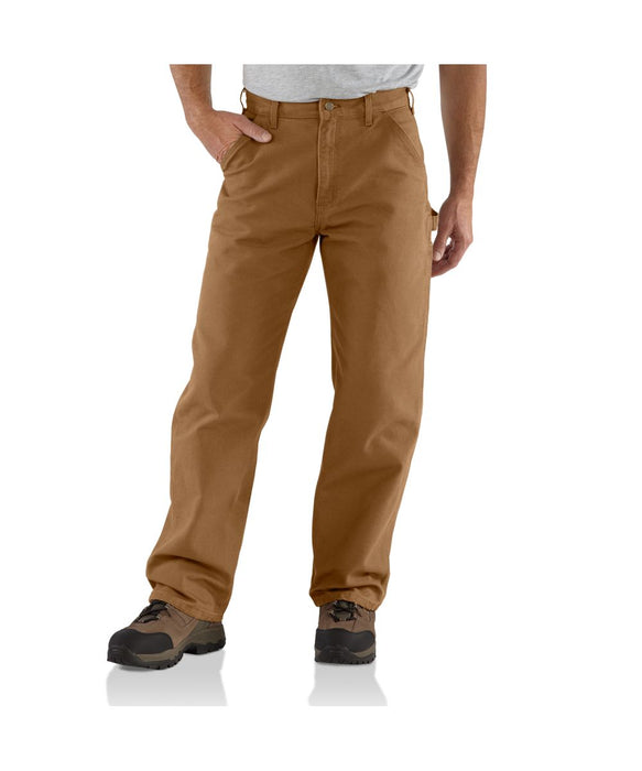 Carhartt Pants: Men's B194 DKB Dark Brown Duck Insulated Dungaree Work Pants