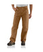 Carhartt B11 Washed Duck Work Dungaree Pant in Carhartt Brown at Dave's New York