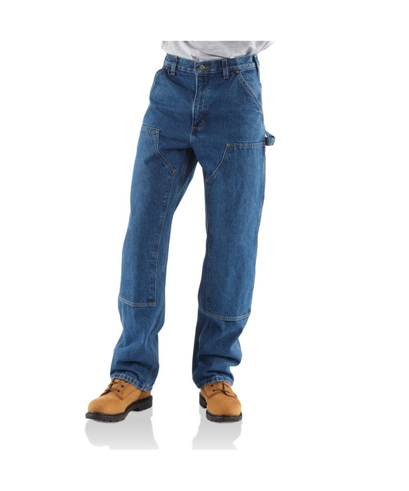 Carhartt Double Front Denim Logger Dungaree in Darkstone at Dave's New York