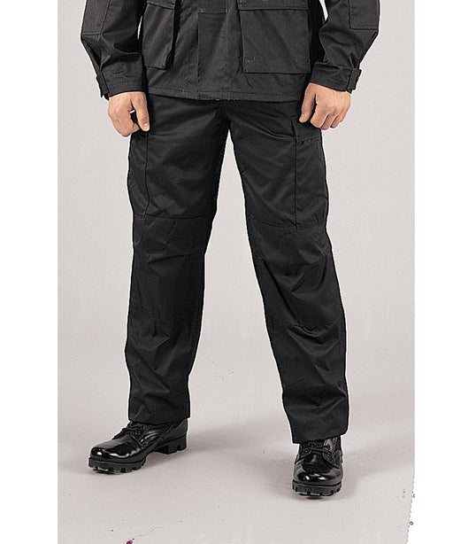 US BDU Military Army Cargo Slim Fit Field Trousers - Black - All Sizes |  eBay