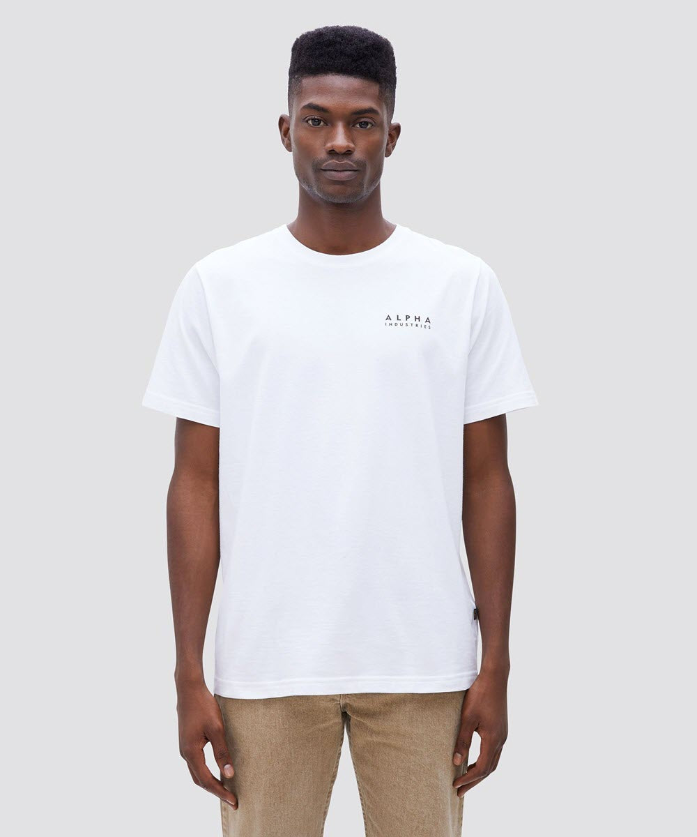 Alpha Industries Blood Chit Short — New Dave\'s York White - Sleeve T-shirt