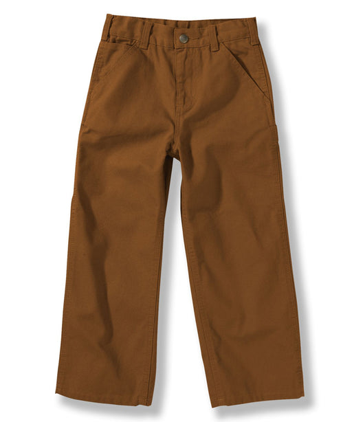 Carhartt Toddler Washed Canvas Duck Dungaree (2T-4T) in Carhartt Brown at Dave's New York