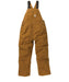 Carhartt Boys (8-16) Washed Canvas Duck Bib OVeralls in Carhartt Brown at Dave's New York