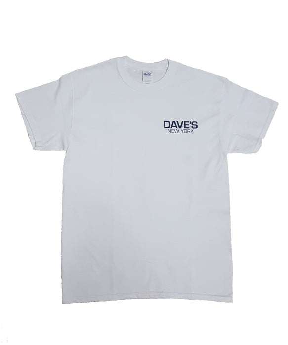 Dave’s New York Work Logo Short Sleeve T-Shirt - White