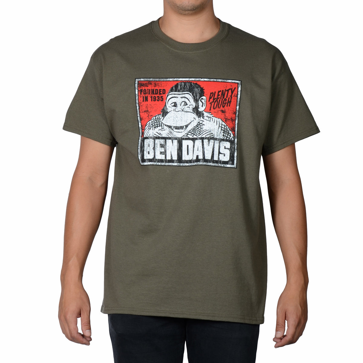 Ben Davis Vintage Logo T-shirt - Olive — Dave's New York