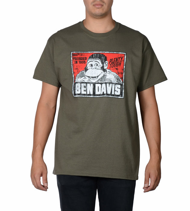 Ben Davis Vintage Logo T-shirt in Olive at Dave's New York