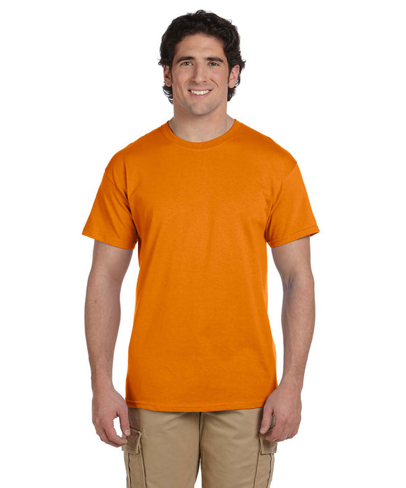 Orange Gildan Safety Ultra York T-Shirt Sleeve — New Cotton Short Dave\'s -