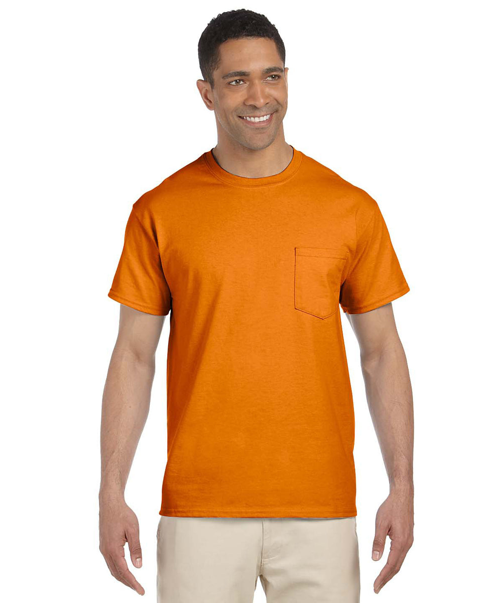 Short Sleeve Ultra Cotton T-Shirt Safety Orange — New York
