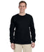 Gildan G240 Long Sleeve Ultra Cotton T-Shirt in Black at Dave's New York