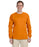 Gildan G240 Long Sleeve Ultra Cotton T-Shirt in Safety Orange Hi-Vis at Dave's New York