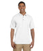 Gildan G380 Men's Ultra Cotton Pique Polo Shirts in White at Dave's New York
