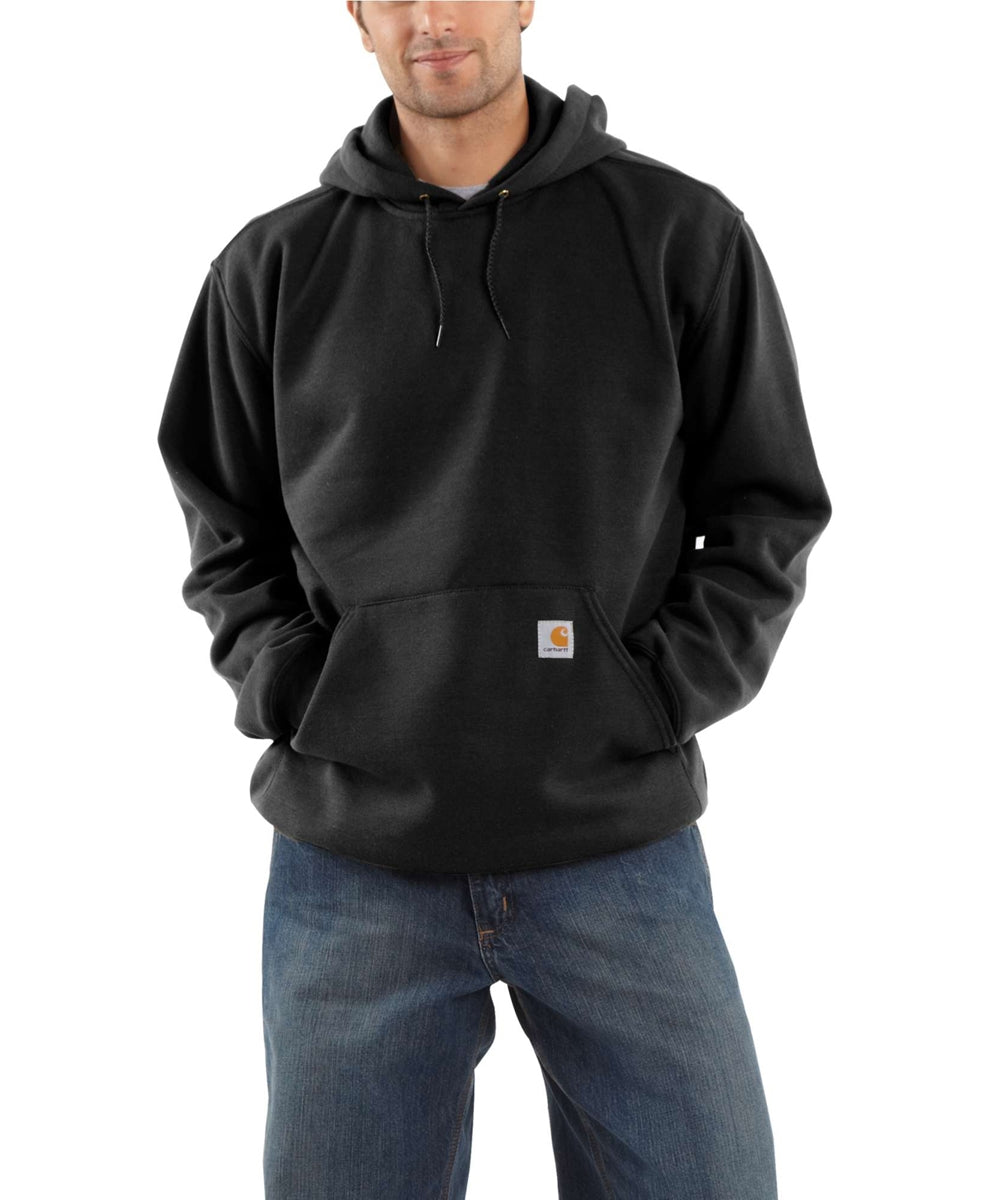 Carhartt Men's Midweight Pullover Hooded Sweatshirt - Black — Dave's New  York