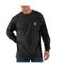 Carhartt K126 Long Sleeve Workwear T-shirt in Black at Dave's New York