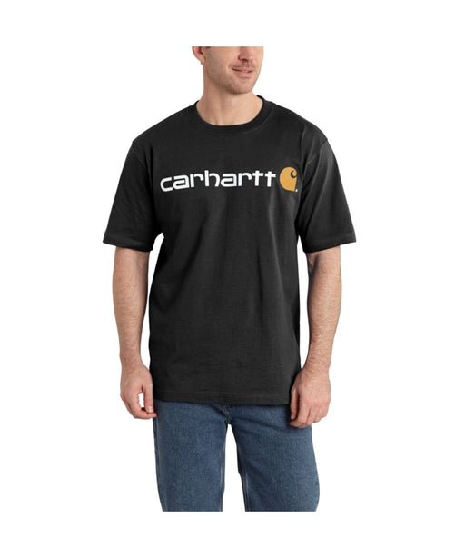 Carhartt K195 Signature Logo T-Shirt in Black at Dave's New York