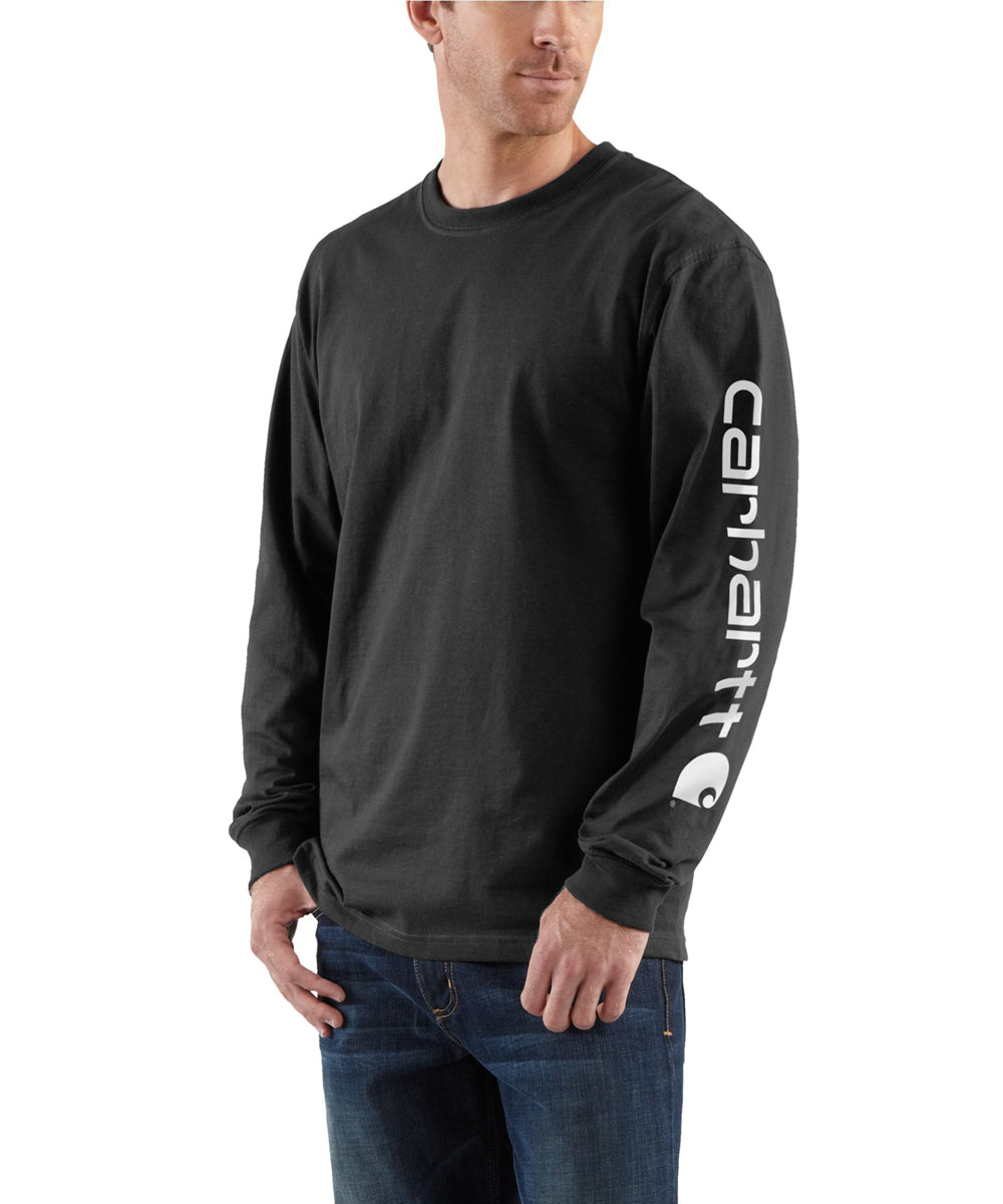 Carhartt K231 Signature Sleeve Logo Long-Sleeve T-Shirts