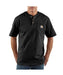 Carhartt K84 Workwear Short Sleeve Henley T-Shirt in Black at Dave's New York