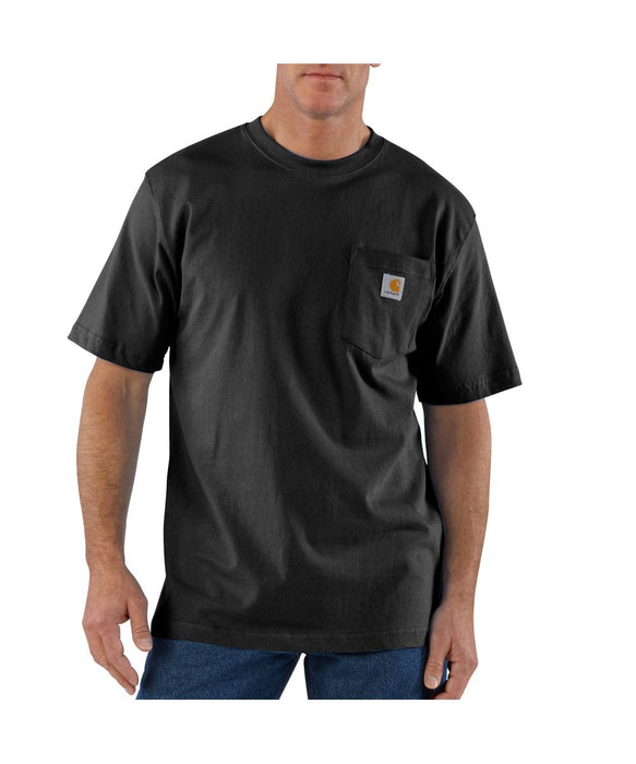 - York — T-Shirt Carhartt Dave\'s Workwear New K87 Black Pocket