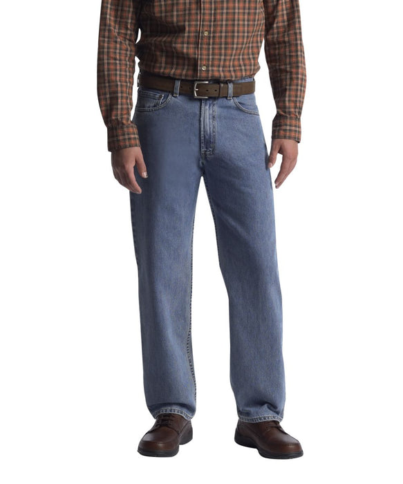 Levi's Men's 550 Relaxed Fit Medium Stonewash Jeans - Denim