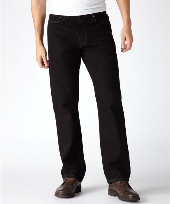 nordøst trussel kjole Levi's Men's 550 Relaxed Fit Big & Tall Jeans - Black — Dave's New York