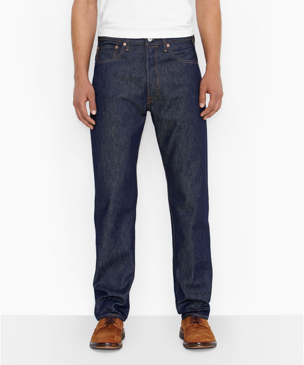 Levi's 501 Original Shrink-To-Fit Jeans Rigid Blue Denim — Dave's New York