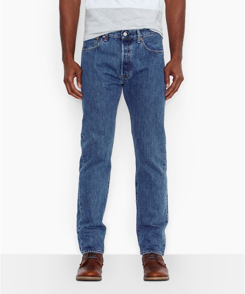 Levis 501 Original Fit Mens Jeans Straight Leg Button Fly 100% Cotton Light  Wash