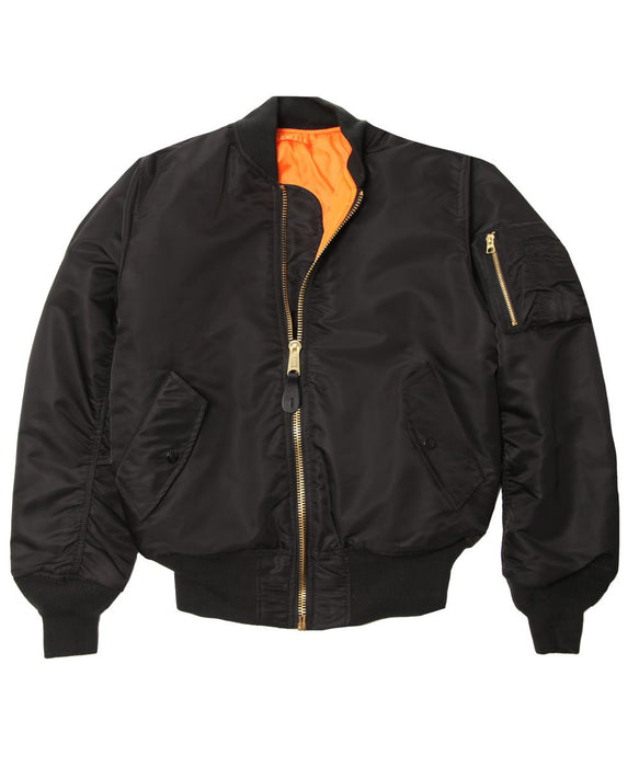 Alpha Industries Leather Ma1 Bomber Jacket Alpha Industries FAUX