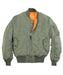 Alpha Industries Women's MA-1W Flight Jacket in Sage Green at Dave's New York
