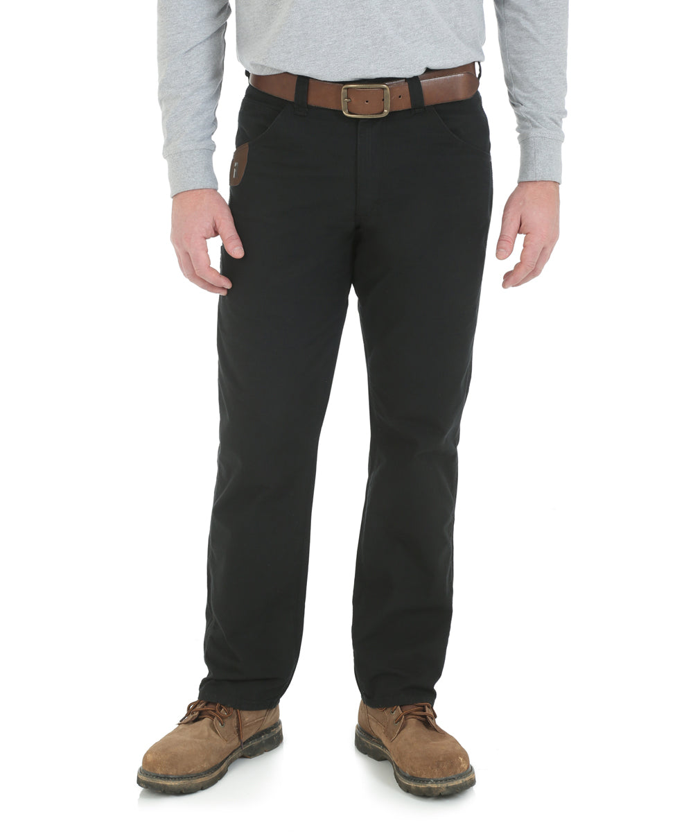 Wrangler Riggs Mens Dark Khaki Technician Relaxed Fit Work Pants available  at Cavenders