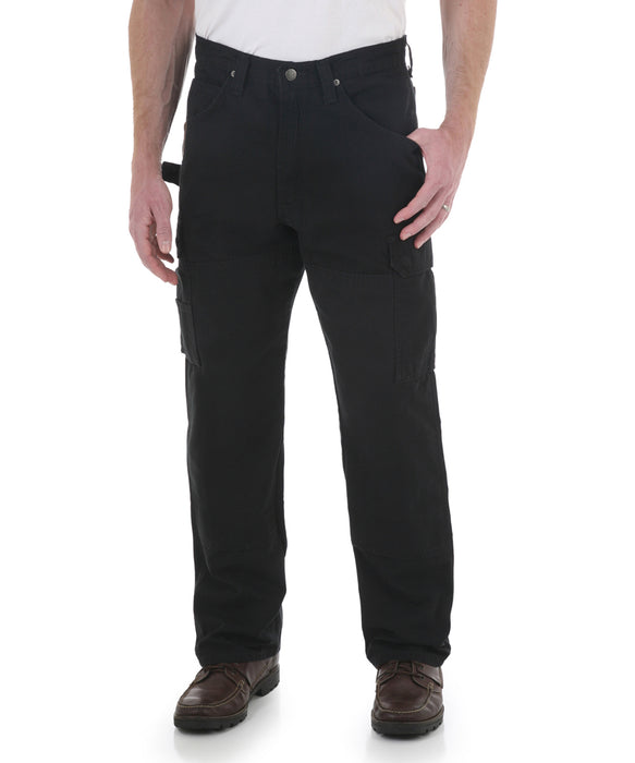 RIGGS Relaxed Fit Utility Work Pant in Jet Black