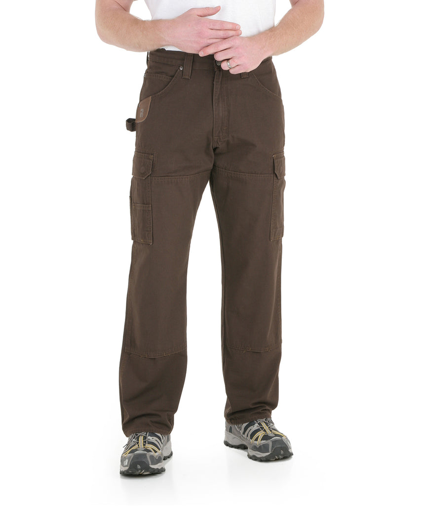 Riggs Wrangler York — Dave\'s Brown New Rip-Stop Work Ranger Pants Dark -