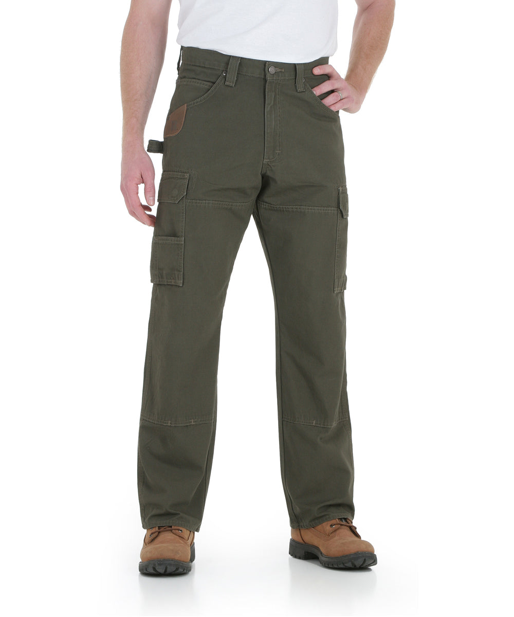 Wrangler Riggs Rip-Stop Ranger Work Pants Loden — Dave's New York