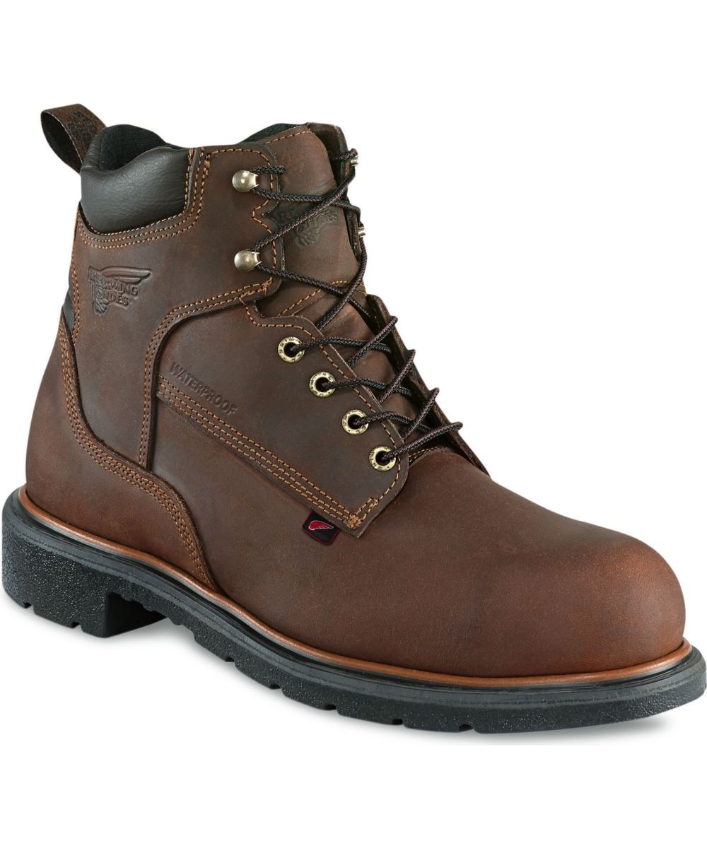 weed childhood threshold Red Wing Shoes Men's 6-inch, Waterproof Boots (415) - Mahogany Voyageu —  Dave's New York