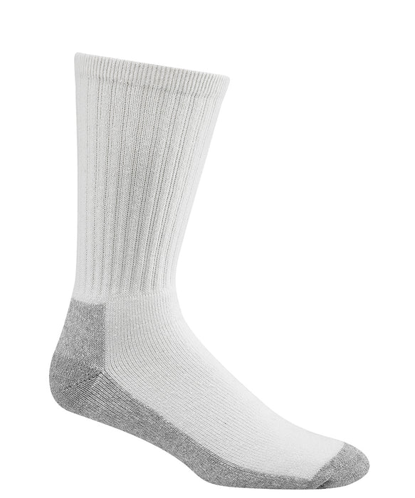 Wigwam At-Work Cotton Crew Socks (3 Pack) in White at Dave's New York