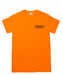 Dave’s New York Work Logo Short Sleeve T-Shirt - Bright Orange