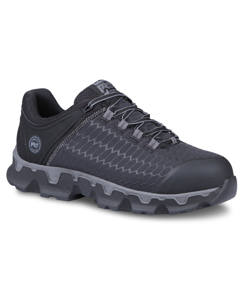 Timberland PRO Men’s Powertrain Sport Alloy Safety Toe Work Sneaker – A176A in Black Ripstop Nylon at Dave's New York