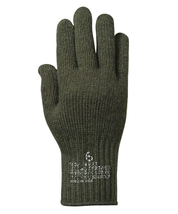 Rothco Genuine G.I. Wool Glove Liners in Olive Drab at Dave's New York